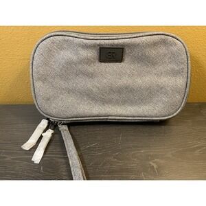 Bella‎ Russo Gray Tech Case Zipper Wristlet Double Sided